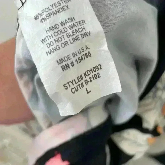 Vintage Style Navy Floral Dress - Picture 12 of 12